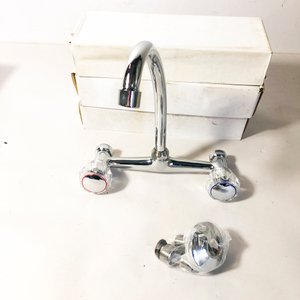 Lote de Cuatro Monocomandos Cromados con Perillas Transparentes - imagen 2