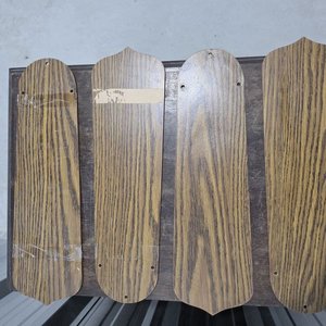 Aspas/Paletas de Ventilador de Techo Madera con Veteado y Mimbre - imagen 2