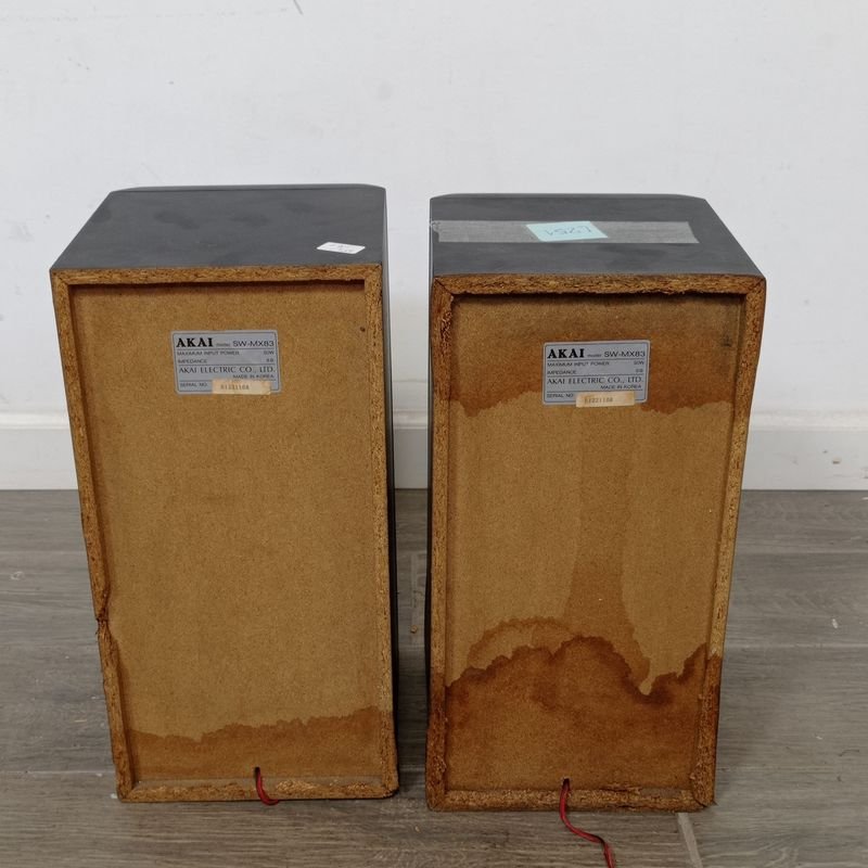 Parlantes Akai en caja de madera - imagen 4