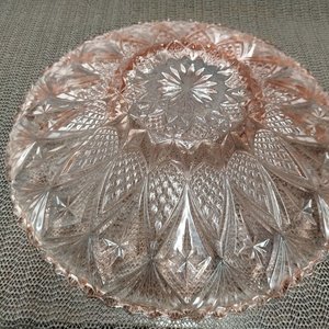Plato Decorativo Estilo Art Decó Rosa Viejo - imagen 2