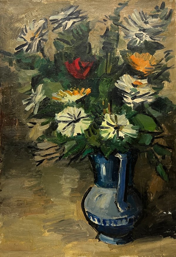 Jonio Montiel "Florero" Óleo sobre Tela - 53 x 37 cm - imagen 1