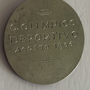 Medalla Ciclista con Ángel, Campeonato Olímpico Deportivo Agosto 1936 - imagen 2