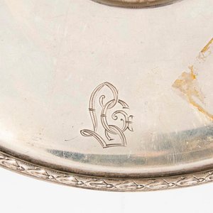Platillo de Plata con Grabado y Sellos de Orfebrería - imagen 3