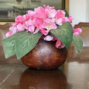 Floreros de Mambu con Flores Artificiales Rosas - imagen 2