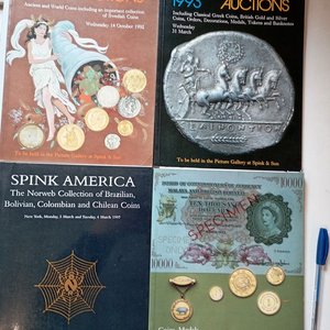 11 Catálogos de Numismática Americana y Mundial de Spink y Christie's (Años 90) - imagen 3