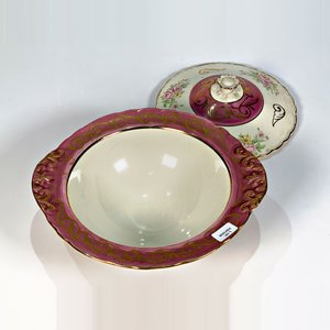 Guisera de Losa Staffordshire con Guarda Rosada y Flores - imagen 4