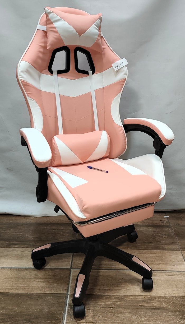 Silla Gammer en Ecuero Rosada/Blanca: Mueble de Oficina - imagen 3