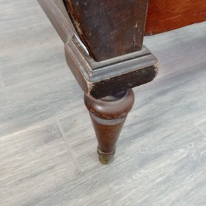 Cama Dos Plazas Estilo Sheraton Madera Oscura - imagen 7