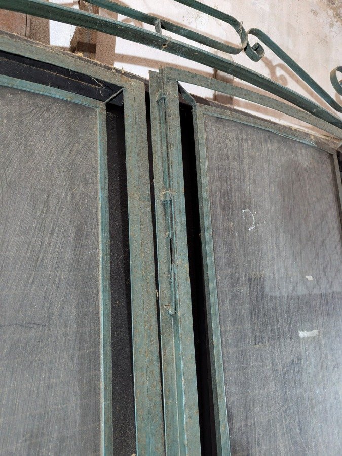 Puerta de hierro antigua para jardín - imagen 14