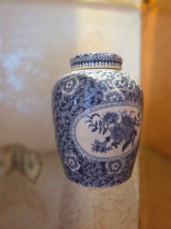 Vaso en porcelana oriental de 22cm - imagen 3