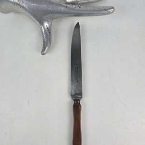 Cuchillo de mesa Herder Solingen-Germany con mango de madera - imagen 1