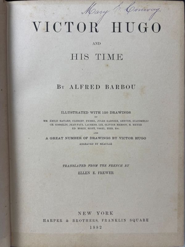 Libro de Víctor Hugo y Su Tiempo con Grabados por Alfred Barbou - imagen 2