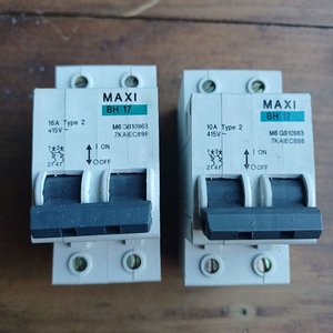 Lote de 6 Llaves Termomagnéticas Bipolares Maxi BH 17 - imagen 6