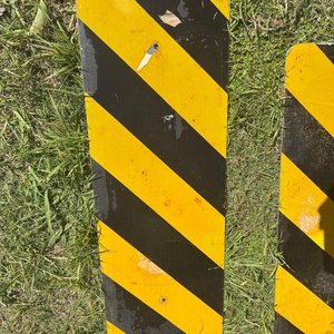 Lote siguiente: Cartel de señalización de Advertencia de Obstáculo Fijo, medidas 30 x 90