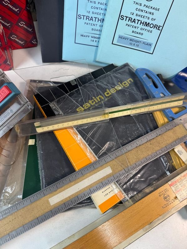 Gran lote de artículos de papelería vintage y nuevos - imagen 7