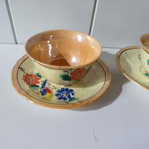 Juego de Tazas y Platillos de Loza Japonesa - imagen 5