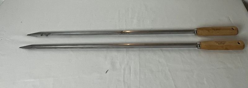 Set de 2 Pinchos para Parrilla Tramontina Acero Inoxidable con Mango de Madera