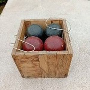 Juego de Bolas de Bochas con Caja de Madera - imagen 2
