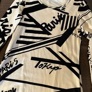 Vestido de Algodón con Estampado de Ciudades Talle M - imagen 6