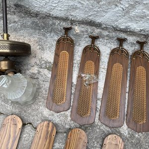 Lote de 3 Ventiladores de Techo Desarmados con Tulipias - imagen 2