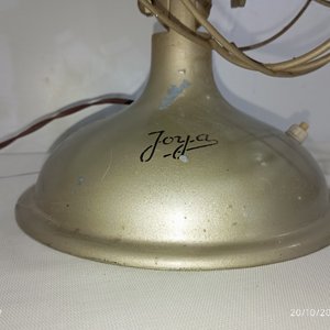 Ventilador de Mesa Antiguo Metálico Joya - Funcionando - imagen 3