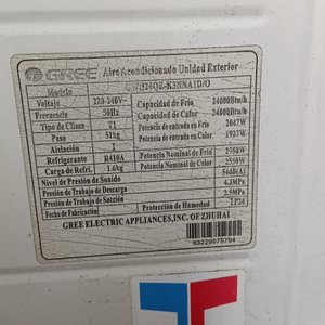 Aire Acondicionado GREE 24.000 BTU - Unidad Exterior e Interior - imagen 6
