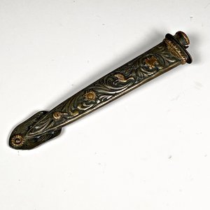 Cuchillo Criollo con Vaina de Platería y Oro - imagen 4