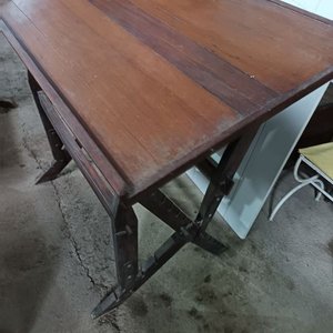 Mesa Antigua de Dibujante de Madera - imagen 6