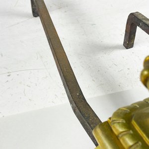 Par de Mordillos de Bronce Estilo Luis XV - imagen 5