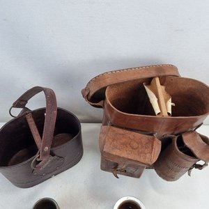 Conjunto de Cuero Repujado para Mateada: Matera y Porta Vasos - imagen 4
