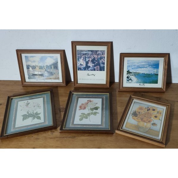 Lote de 6 Cuadros Decorativos con Marcos