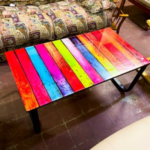 Mesa Ratona Moderna con Diseño de Madera Multicolor - imagen 2