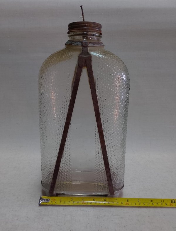 Vaso antiguo de vidrio en excelente estado - imagen 8