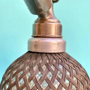 Antiguo sifón con malla sellado inglés Sparklets Ltd. Makers, London. Sano. Completo con una válvula de gas sin uso. Altura: 33 cm - imagen 9