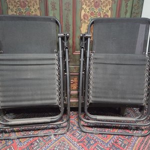 Par de Sillones Reclinables Modernos Negros - imagen 4