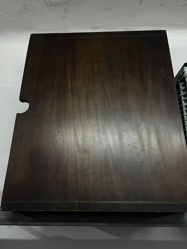 Estante cajonera madera oscura para hogar - imagen 2