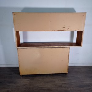 Mueble de madera en dos tramos con cajones y puertas - imagen 10