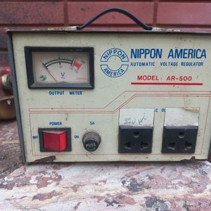 Regulador de Voltaje Nippon America, Soplete y Tanque de Cocina Antigua - imagen 2