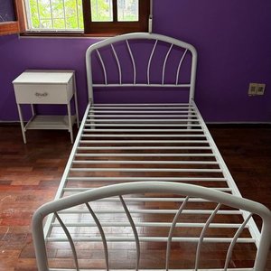 Cama de Plaza y Media en Caño con Colchón Perm-a-Soft - imagen 3