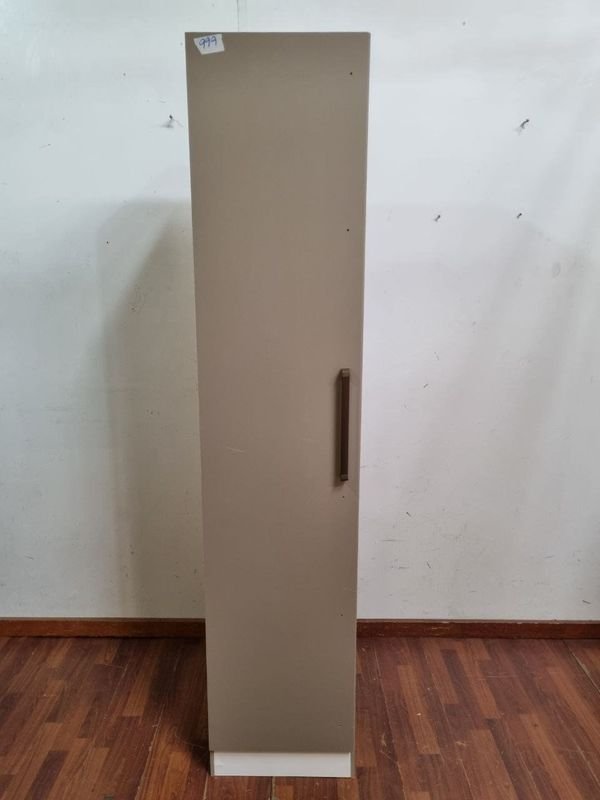 Estantería Beige con Puerta y Estantes Interiores (44x41x202 cm)