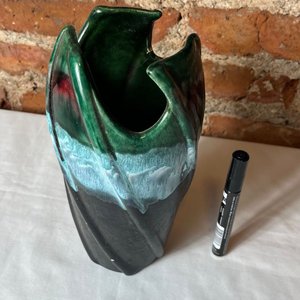 Jarrón de Cerámica Moderno con Degradado Verde y Azul - imagen 8