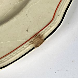 Seis Platos de Loza Inglesa y un Plato Argentino Decorado - imagen 10