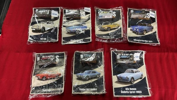 Colección Completa de 7 Autos a Escala: Fiat, Citroën, Buick, Renault, Alfa Romeo y Pontiac