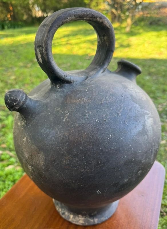 1 cantaro de ceramica negra catalana (ceramica tradicional de cataluña)