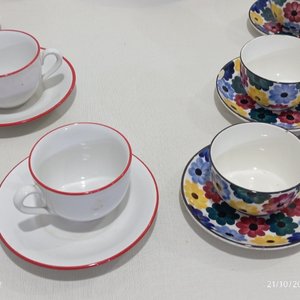 Juego de Té/Café de Loza y Cerámica Alemana y Olmos - imagen 5