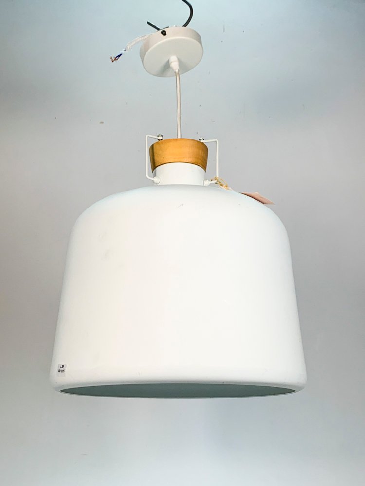Colgante Moderno Tipo Campana, Blanco, Una Luz