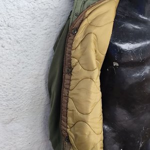 Campera Militar Alpha Industries M-65 Verde Talle Medium Forro Desmontable - imagen 7