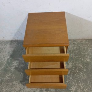 Cajonero de madera con ruedas, 3 cajones - imagen 6