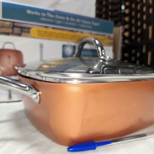 Sartén/Olla Antiadherente Migas con Canasto Fritador y Tapa de Vidrio - imagen 6