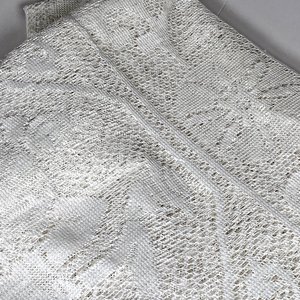 Mantel de Encaje de Ganchillo Blanco con Flecos - 2.50 x 2 mts - imagen 4